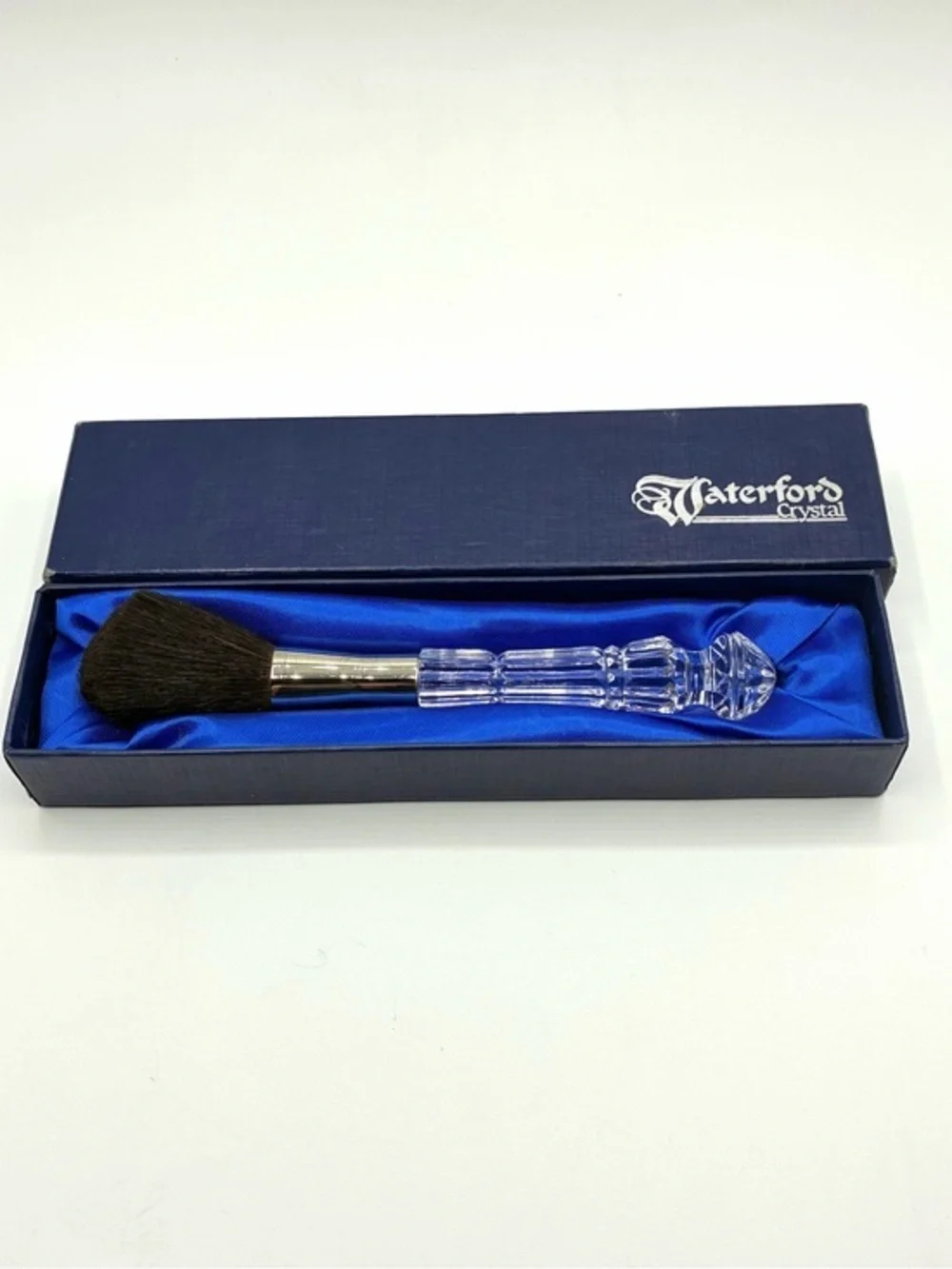 Waterford Crystal Powder Brush Vanity Makeup Brush w/ Original Box